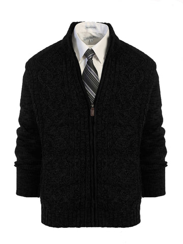 Men's Shawl Collar Knitted Cardigan