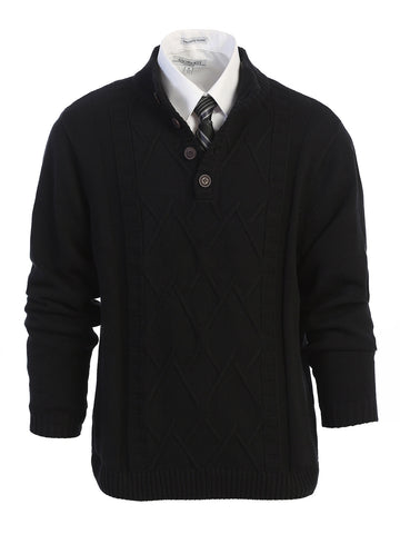 Men's Shawl Collar Knitted Cardigan
