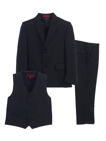 Boy's Velvet Blazer w/ Design Button