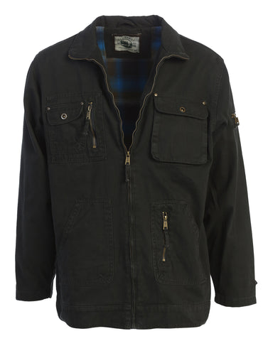 Men's Twill Jacket with Flannel Lining