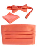 boys bow tie pocket square and cummerbund set