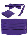 boys bow tie pocket square and cummerbund set