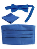 boys bow tie pocket square and cummerbund set