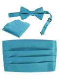 boys bow tie pocket square and cummerbund set