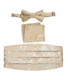 boys bow tie pocket square and cummerbund set