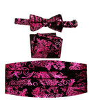 boys bow tie pocket square and cummerbund set