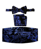 boys bow tie pocket square and cummerbund set