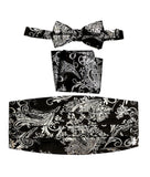 boys bow tie pocket square and cummerbund set