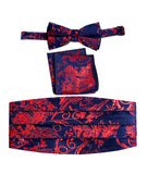 boys bow tie pocket square and cummerbund set