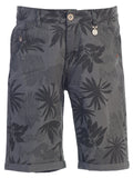 boy's flat front floral shorts front