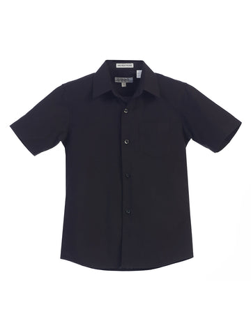 Boy's (8-18) Shirt w/ Stripe Tie Set