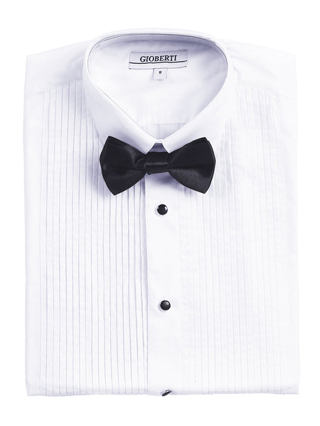 Boy's Tuxedo Shirt Set