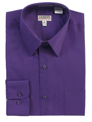 Men's Long Sleeve Shirt, Purple B