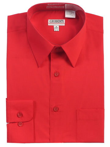 Men's Long Sleeve Shirt, Red