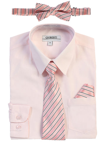 Kid's (2T-7) Shirt w/ Plaid Tie Set