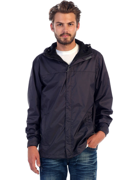 adult waterproof zip hooded jacket