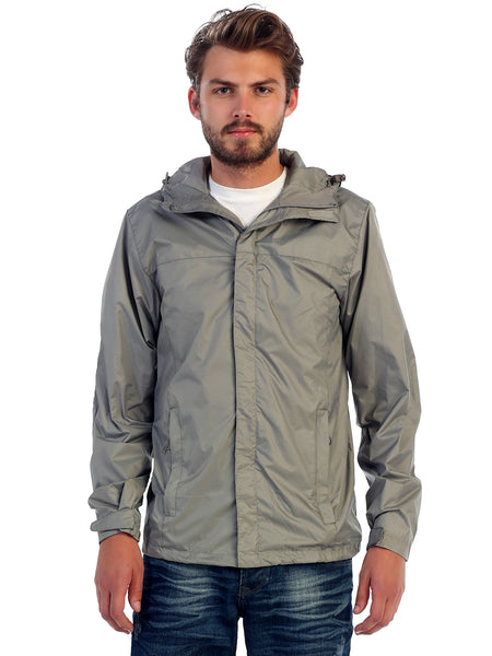 adult waterproof zip hooded jacket