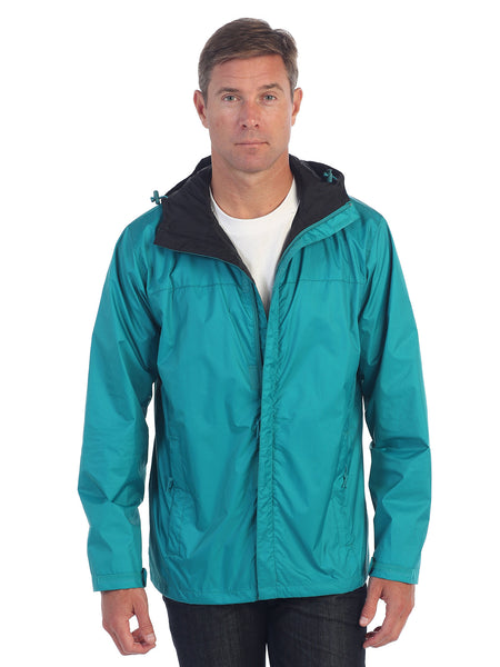 adult waterproof zip hooded jacket