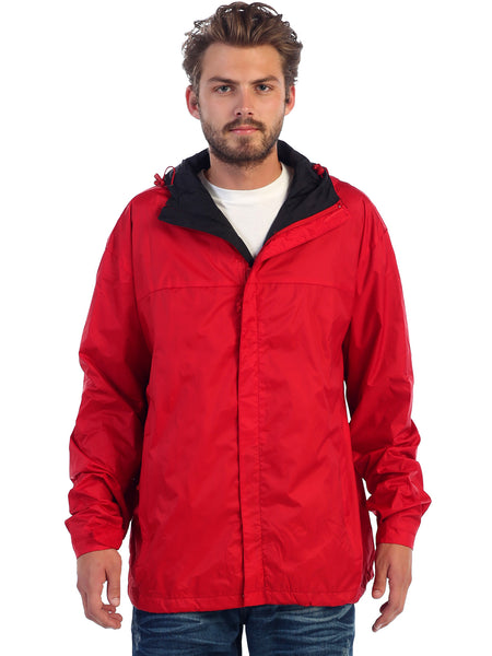 adult waterproof zip hooded jacket