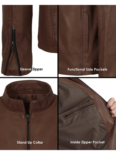 Men's Sheepskin Leather Jacket