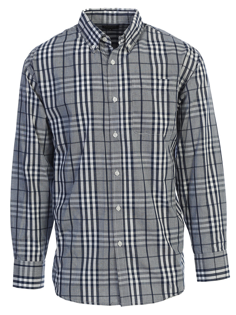 Men's Plaid Button Down Shirt long sleeve button down casual