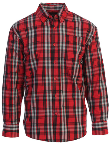 Men's Plaid Flannel Shirt, Size L