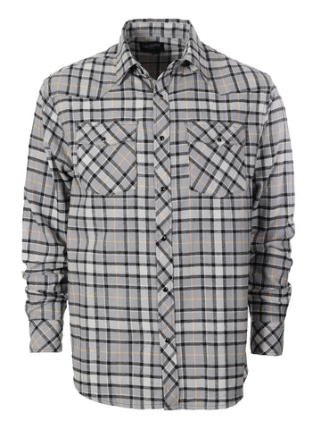 Men's Plaid Flannel Shirt, Size L