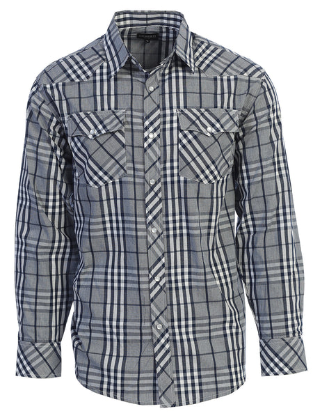 western long sleeve button down casual