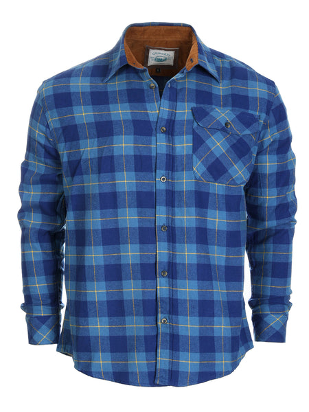Men's Flannel w/ Corduroy Contrast
