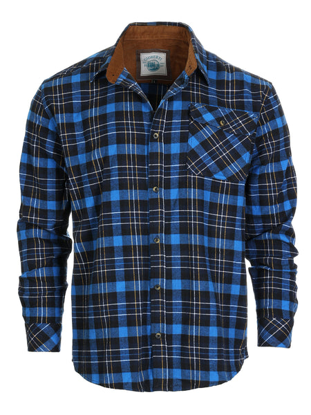 Men's Flannel w/ Corduroy Contrast
