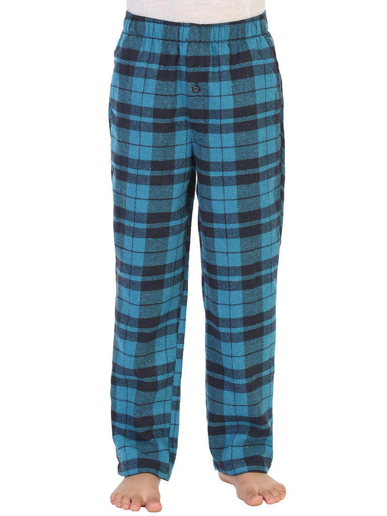 Boy's (8-18) Plaid Flannel Pajama Pants Boys Plaid Pajamas Elastic Waist Pants