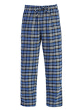 Mens Plaid Pajamas Elastic Waist Pants
