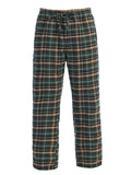 Mens Plaid Pajamas Elastic Waist Pants