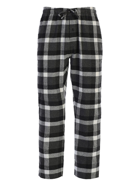 Mens Plaid Pajamas Elastic Waist Pants