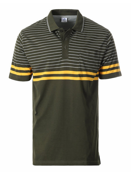 Men's Stripe Polo Shirt