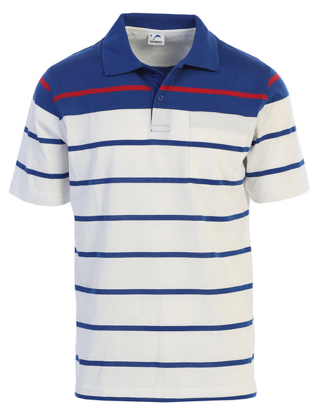 Men's Stripe Polo Shirt