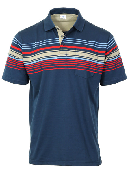 Men's Striped Polo Shirt