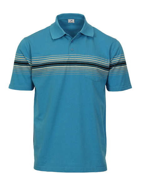 Men's Striped Polo Shirt
