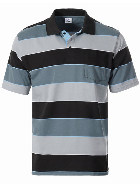 Men's Stripe Polo Shirt