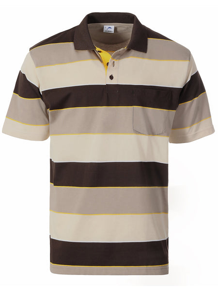 Men's Stripe Polo Shirt