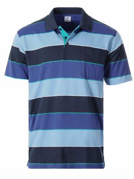 Men's Stripe Polo Shirt