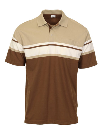 Men's Striped Polo Shirt