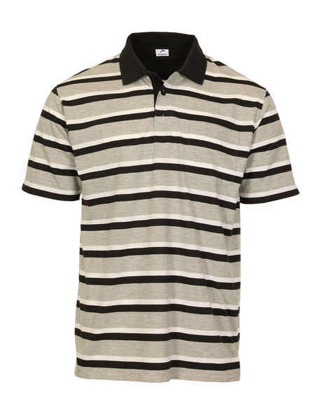 Men's Stripe Polo Shirt