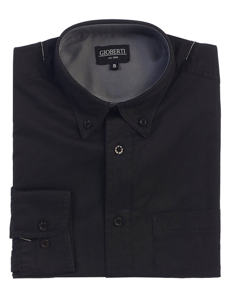 Men's Casual Twill Contrast Shirts