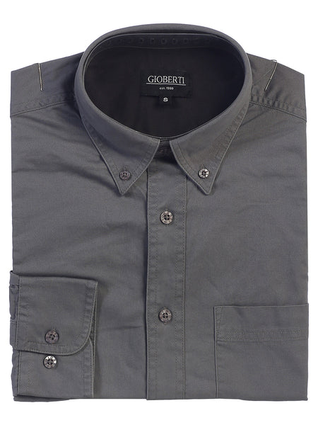 Men's Casual Twill Contrast Shirts