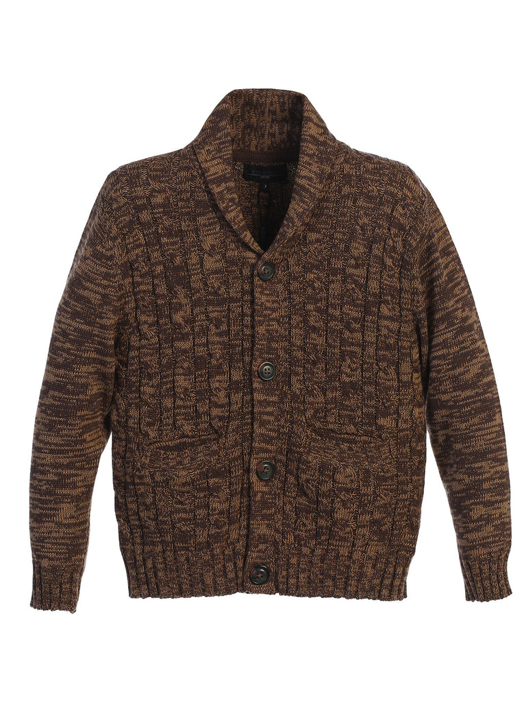 Boy's Shawl Collar Cardigan Sweater Boy