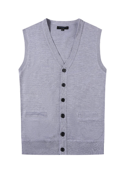 Mens's knitted sweater vest