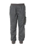 Boys Athletic Track Pants With Ribbed Cuff