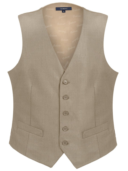 Mens Button Formal Suit Vest