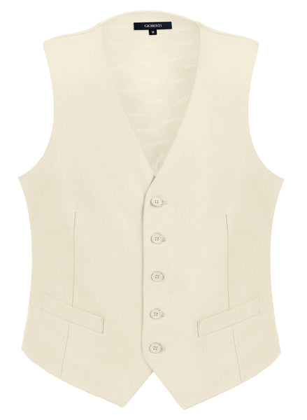 Men's Formal Suit Vest, White